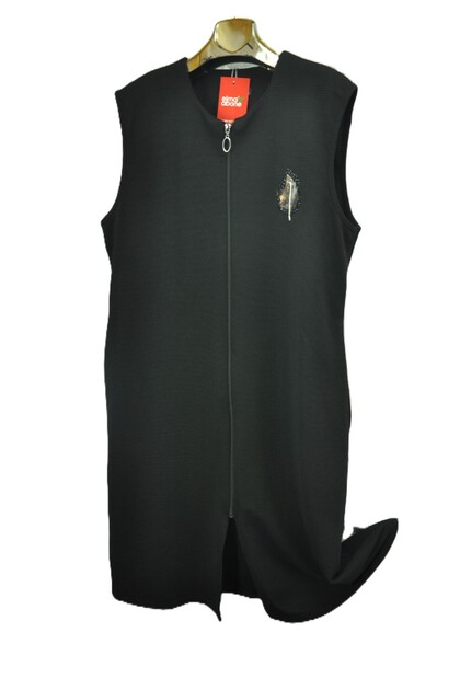 Plus Size Ottoban Zippered Vest
