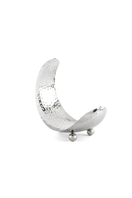Silver Moon Steel Fruit Bowl 36X20X37Cm
