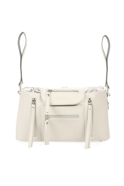 Beige Baby Stroller Organizer Care Bag with Shoulder Strap, Stroller Organizer Organizer