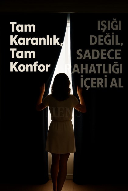 SİYAH BLACKOUT KARARTMA PERDE IŞIK GEÇİRMEZ|TÜM ODALARA KARANLIK KATAR! En