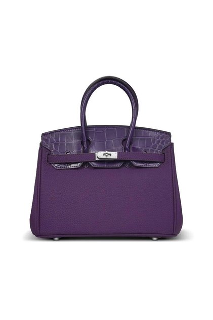 Croc handbag, size 25 cm