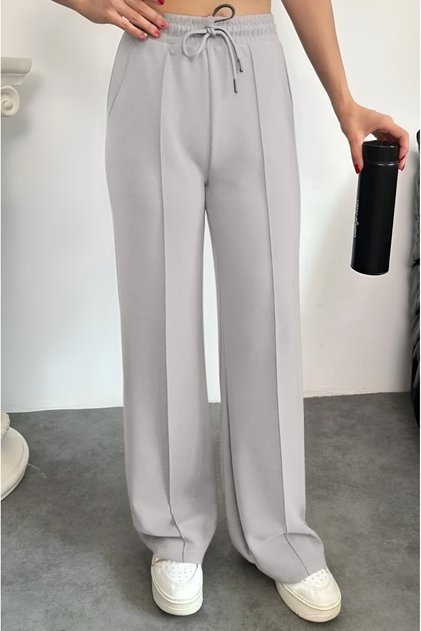 Premium Modal Fabric piped Palazzo Women's Trousers 3103