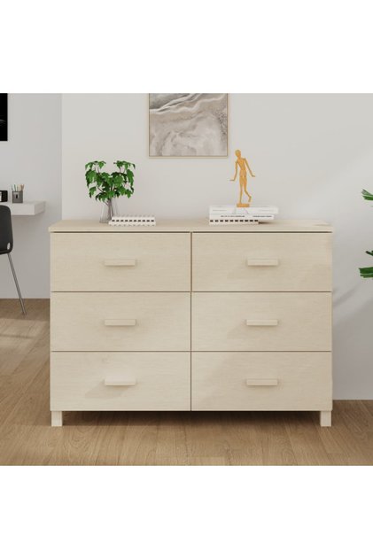 Sideboard HAMAR Honey Brown 113x40x80 cm Solid Wood Pine