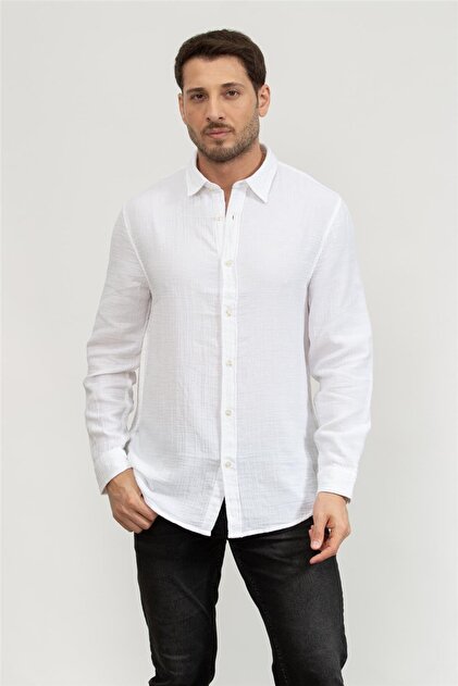 Ls Double Men's Regular Fit Shirt