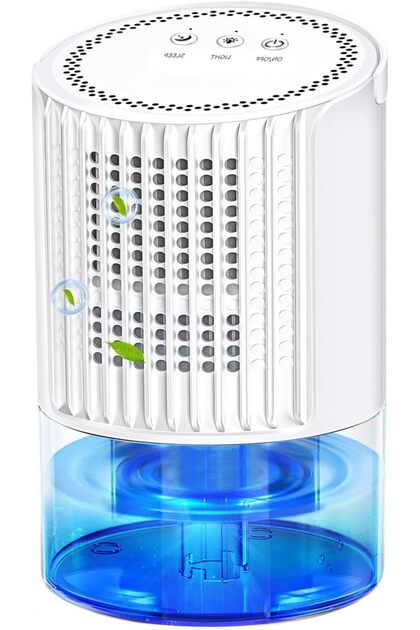Portable Small Dehumidifier with 7 Color Lights, Auto Shut-Off for Home