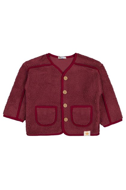 Star Embroidered Cardigan for 2-5 Years - Burgundy