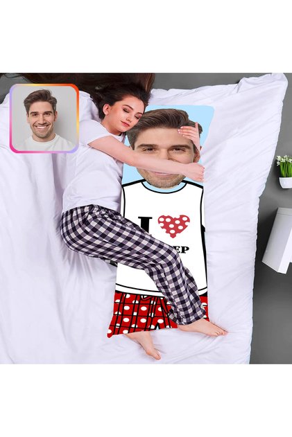 Hediyeji Kişiye Özel Fotoğraflı Sarıl Bana Love Yastık 116199