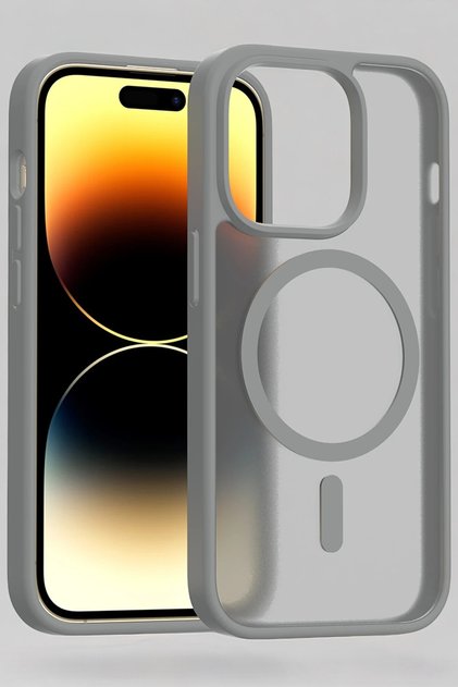 iPhone 14 Pro Uyumlu Kılıf Renkli Buzlu Tasarım Sararmaz Magsafe Uyumlu Kılıf