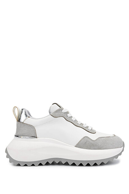 【momo様】TENERITA　レディース 38（М） メンズ（46）セット Tamer Tanca Kadın Suni Deri Beyaz/Gri/Lame Sneakers & Spor