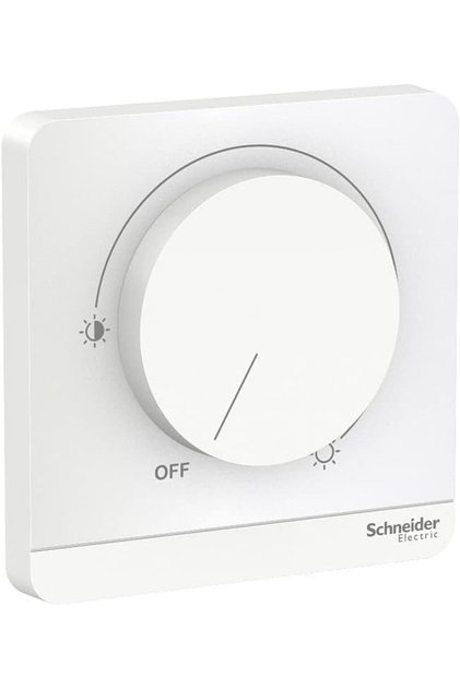 AvatarOn Rotary Push Dimmer Switch 250V White - E8331RD250_WE