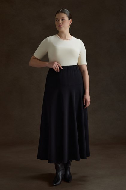 Elastic Waist Skirt