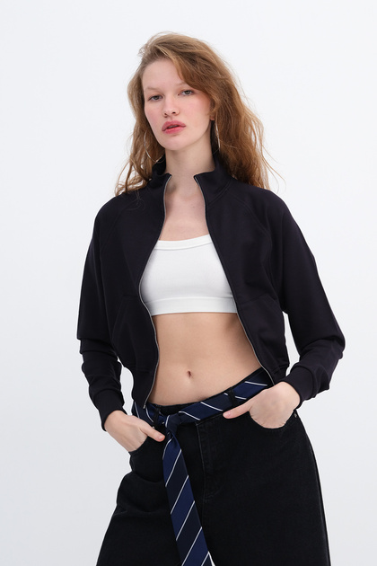 Addax Dik Yaka Fermuarlı Hırka H12136 - Fiyatı, Yorumları