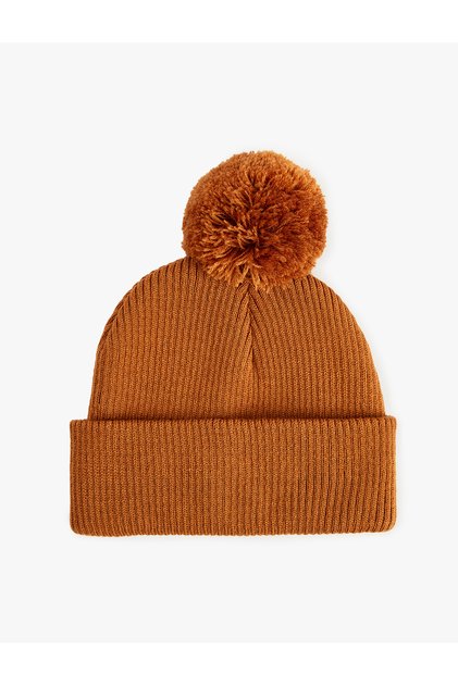 Pompom Detailed Knitted Knitwear Beanie