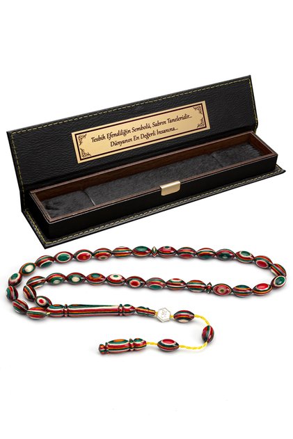 Certified System Tassel 6X10Mm Barley Cut Camphor Wood Prayer Beads