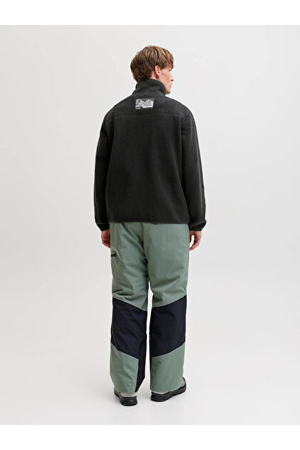 Jack & Jones Alpes Erkek Siyah Polar Ceket (12284827-BBT) - Fiyatı