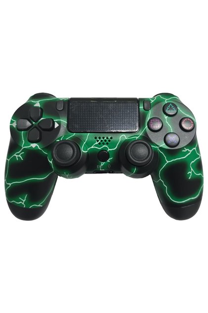 Controler wireless Green Lightning pentru PS4/PSTV/PS, acum cu DualShock și vibrații