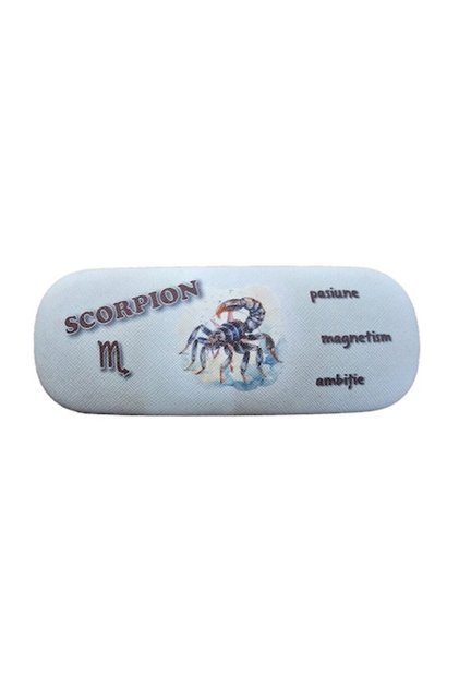 Husă ochelari, zodia Scorpion, multicoloră, 16,3 x 3,9 x 6,3 cm, T41-20
