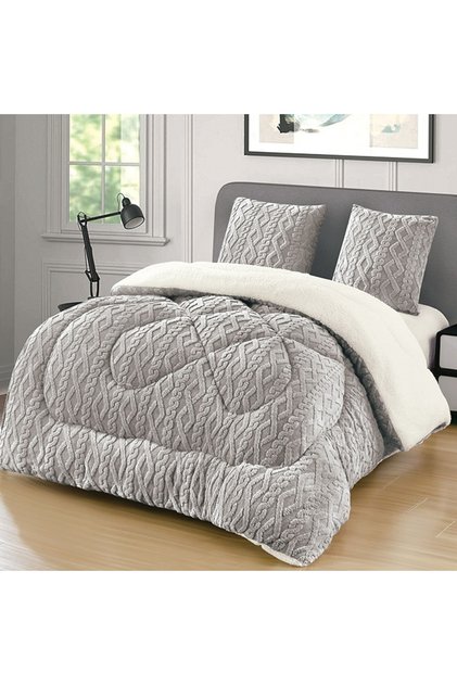Pilota Cocolino Groasa cu Blanita Wave V28 Light Grey 4.5kg, 200x230
