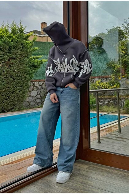 serline Premium Graphic Baskı Full Zip Hoodie - Fiyatı, Yorumları