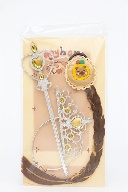 Capybara Braided Hair Crown Wand Set