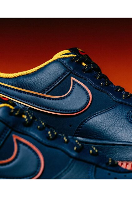 Nike Air Force 1 '07 LV8 'Retro Pack Lettering' Erkek Mavi Sneaker