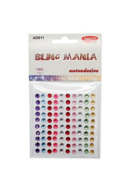 Strasuri Autoadezive Bling-Mania 100 Buc/Set, Multicolor