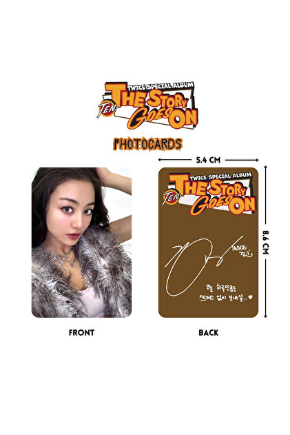 Kpop Dünyasi TWICE Jihyo '' TEN : The Story Goes On '' Photocards