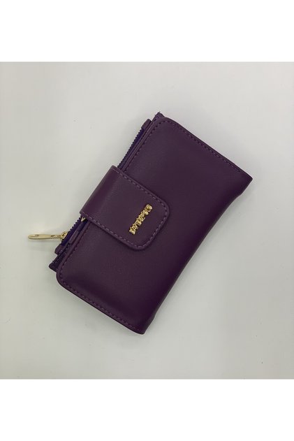 Women's Large Horizontal Wallet with Magnet Closure 10X17Cm