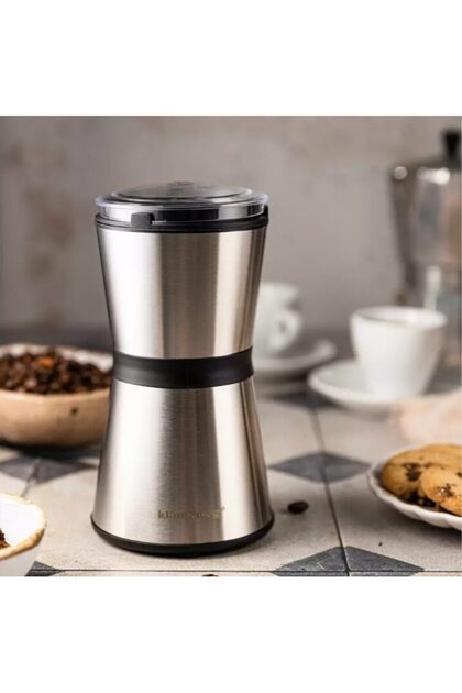 Rasnita electrica pentru cafea, 18 x 10.5 cm, 200W, gri argintiu,