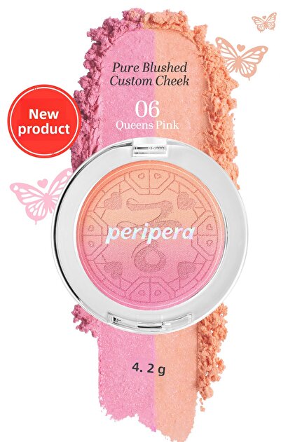 Shimmering, Two-Tone Highlighter Blush Pure Blushed Custom Cheek 006 Queens Pink