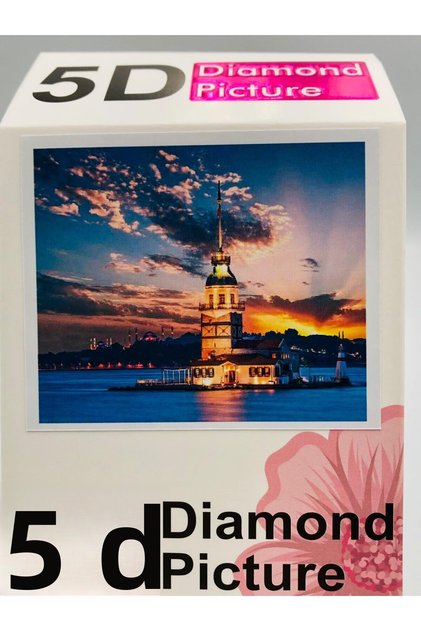 50X40 Beaded Maiden's Tower Stone Mosaic Diamond Tapestry Panel Painting Bead Puzzle Diamond Painting Hi S