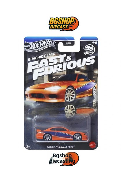 Fast & Furious (25Th Anniversary) Graphic Remix - Nissan Silvia (S15) (Special Series Model Car)
