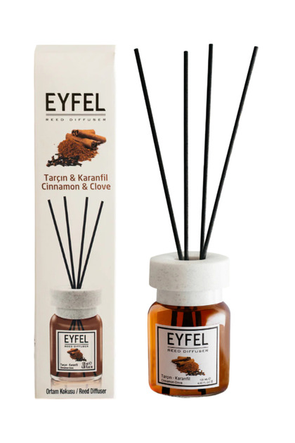 odorizant de camera cu bete 120ml, Cinnamon & Clove (Scortisoara si cuisoare)