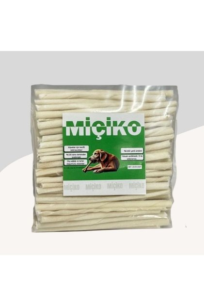 Miçiko Sütlü İnce Burgu Çubuk Ödül ve Çiğneme Kemiği 50'li