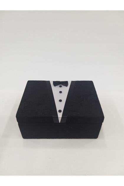 Velvet Covered Black Groom Shaving Chest