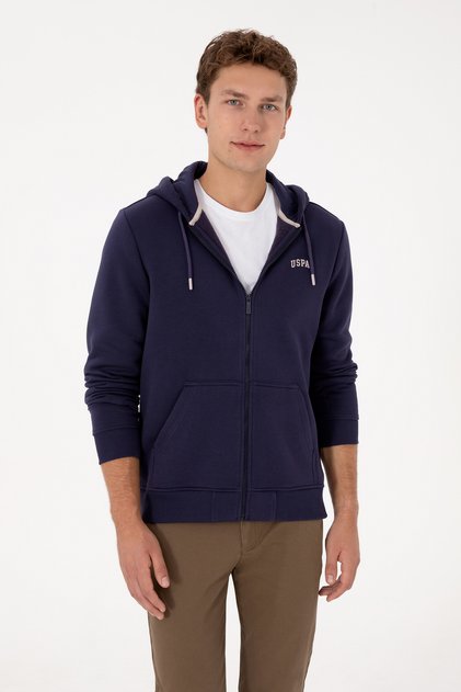 Men's Regular Fit Plum Ribbed Knitted Cardigan 50313755-Vr074