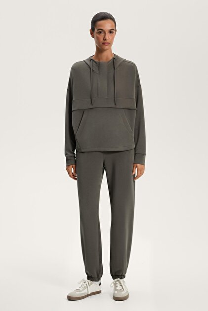Oysho Modal içeren yumuşak dokulu fermuarlı sweatshirt - Fiyatı