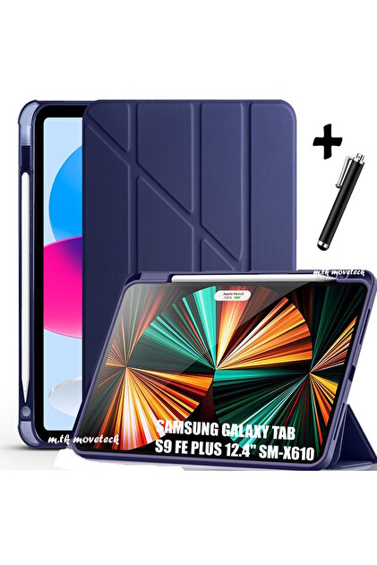m.tk moveteck Samsung Galaxy Tab S9 Fe Plus 12.4 Kalem Bölmeli