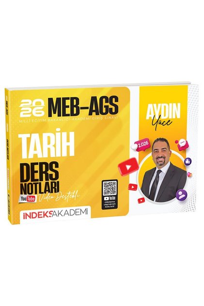 İndeks Akademi 2026 MEB-AGS Tarih Video Ders Notları - Aydın Yüce İndeks Akademi Yayıncılık