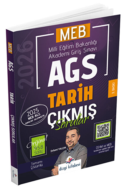 Dizgi Kitap 2026 MEB-AGS Tarih Çıkmış Sorular Çözümlü - Selami