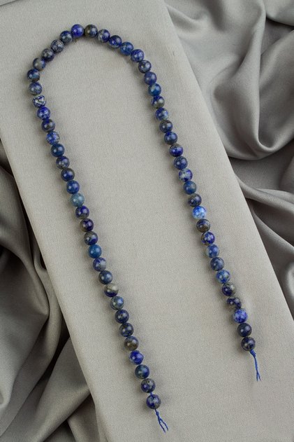 Lapis Lazuli Stone Sphere Cut Polished 6mm Natural Gemstone String [Ab+]