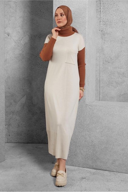 Two-Tone Knitwear Dress 42018