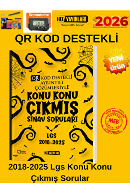 Hız ve Renk Yayınları Hız Yayınları 8.Sınıf Konu Konu LGS Çıkmış