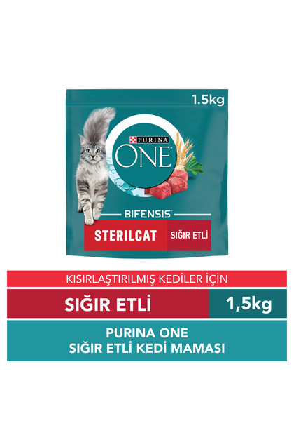 Sterilised Sığır Etli Kısırlaştırılmış Kedi Maması 1,5 Kg