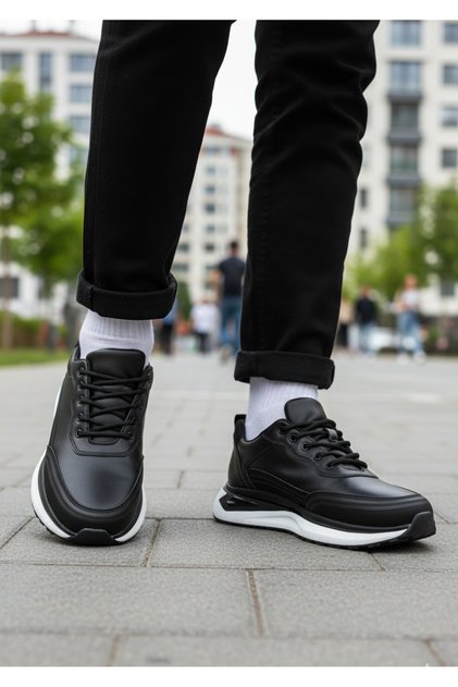 Shoes 4001 Men's Daily Transitional Genuine Leather Light Sole Orthopedic Lace-Up Shoes