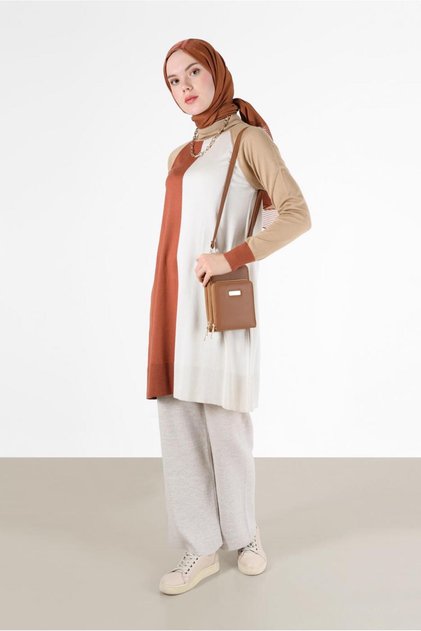 3 COLORED KNITWEAR TUNIC 42085
