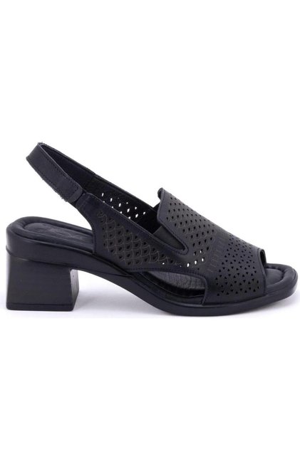 2311503Y Women's Genuine Leather Thick Mid-Heeled Summer Shoes