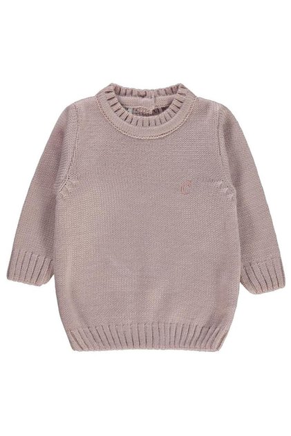 C Embroidered Plain 6-18 Months Sweater - Powder 6-9 Months