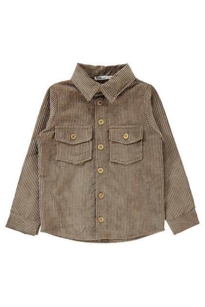 Double Pocket Shirt for 10-13 Years Old - Brown