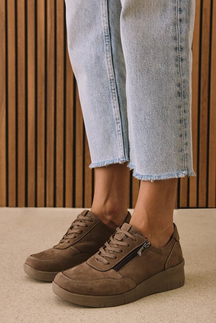 , Women's Genuine Leather Comfort Shoes 153359Z218 Mink